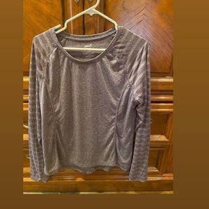 Purple workout shirt